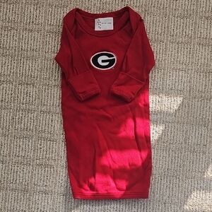 Baby Georgia Bull Dogs Onesie